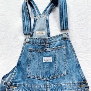 Levi’s Premium Vintage Overalls; Medium Wash; XS
